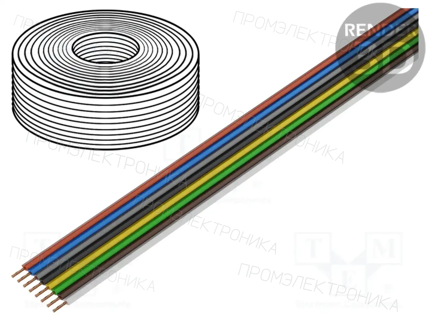 DONAU ELEKTRONIK 119-885 — Провода ленточные многоцветные