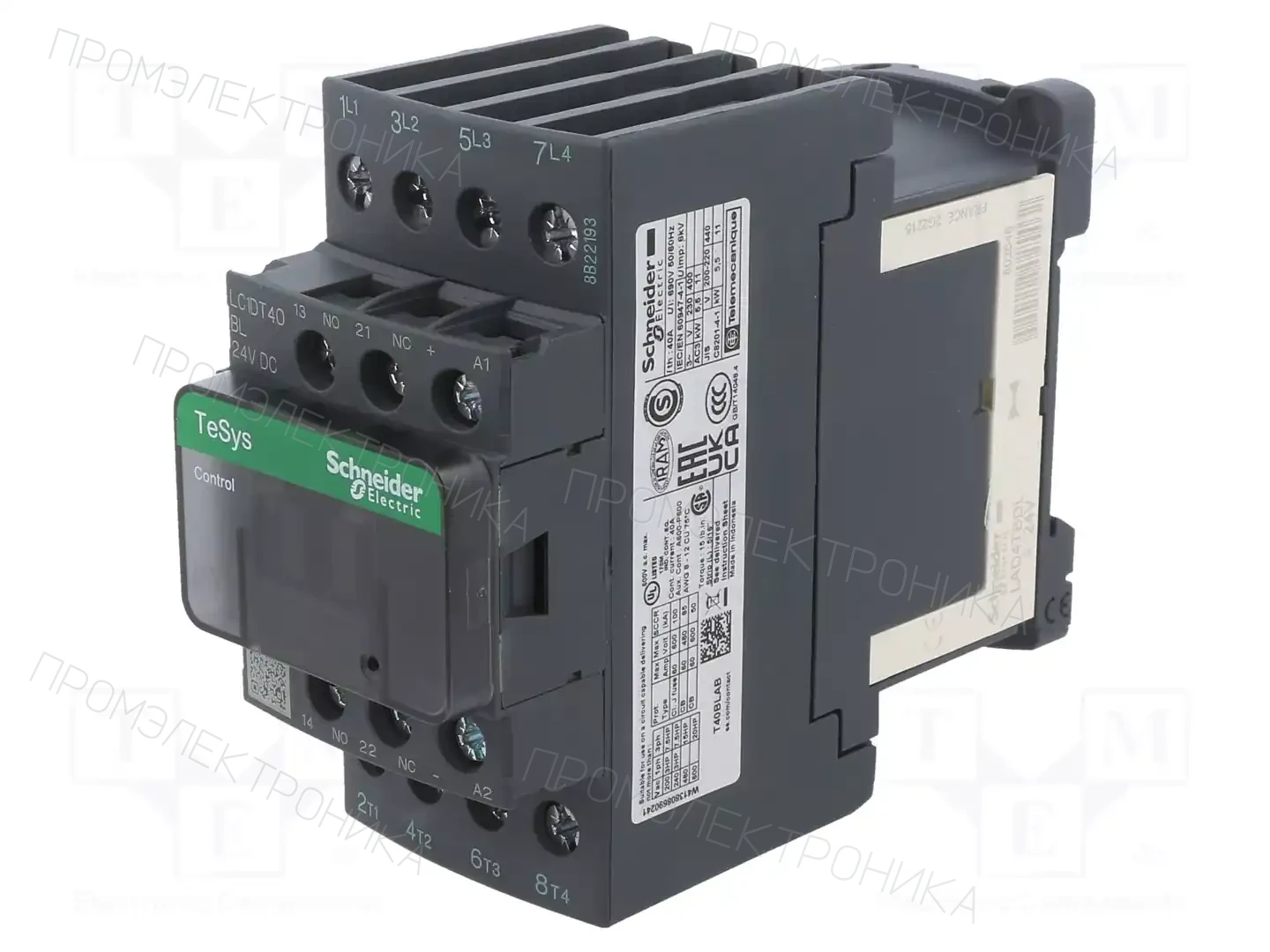 SCHNEIDER ELECTRIC LC1DT40BL — Контакторы - главные модули