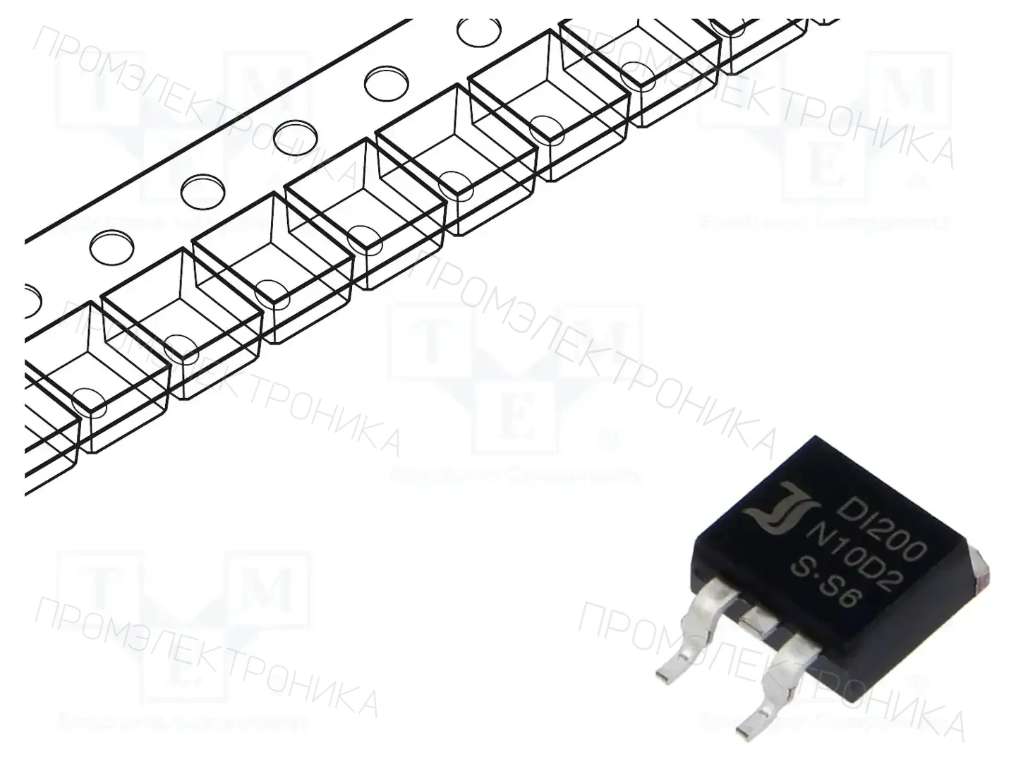 DIOTEC SEMICONDUCTOR DI200N10D2 — Транзисторы с каналом N SMD