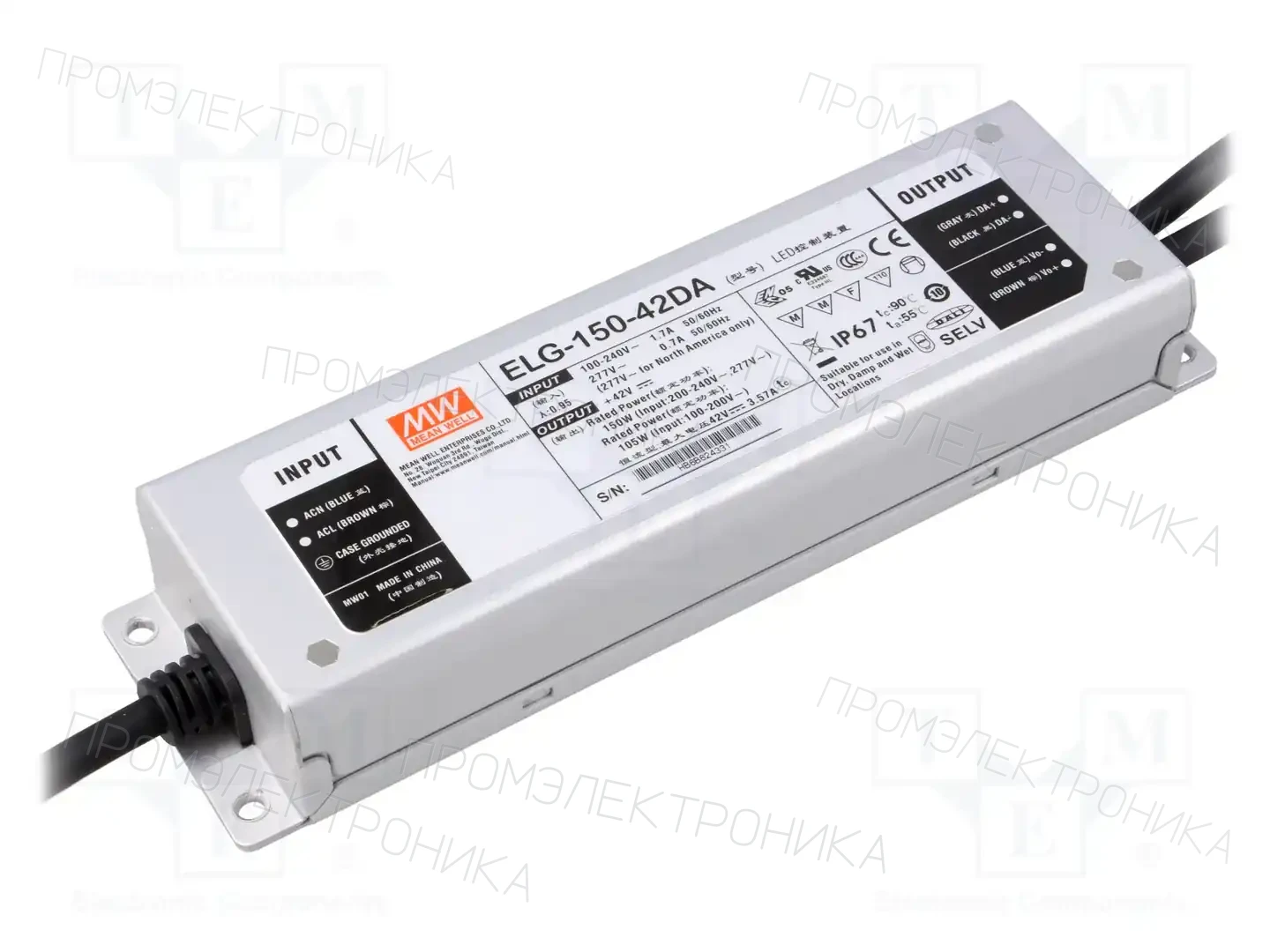 MEAN WELL ELG-150-42DA — Блоки питания для LED