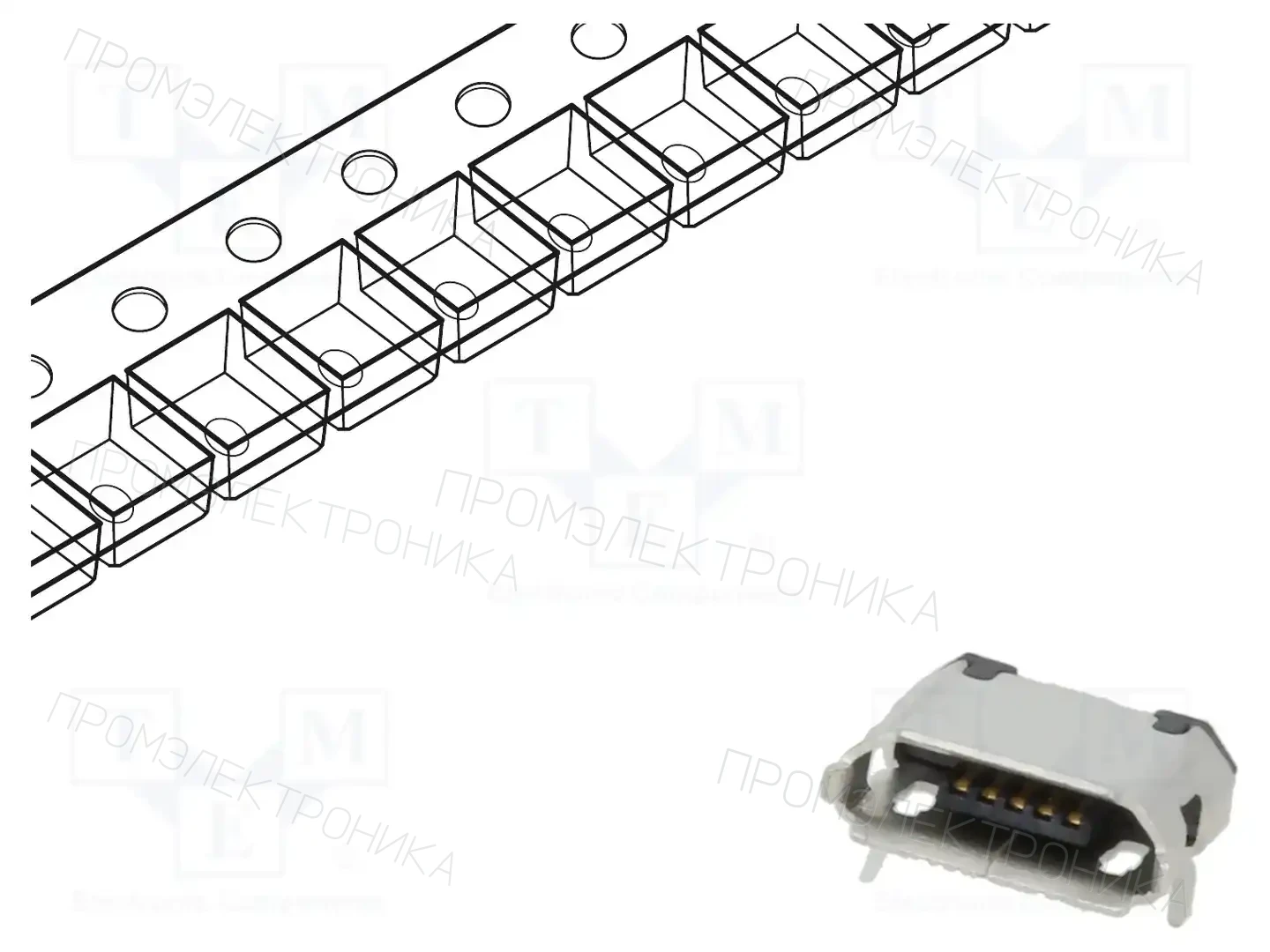 GCT USB3135-30-A — Разъeмы USB и IEEE1394