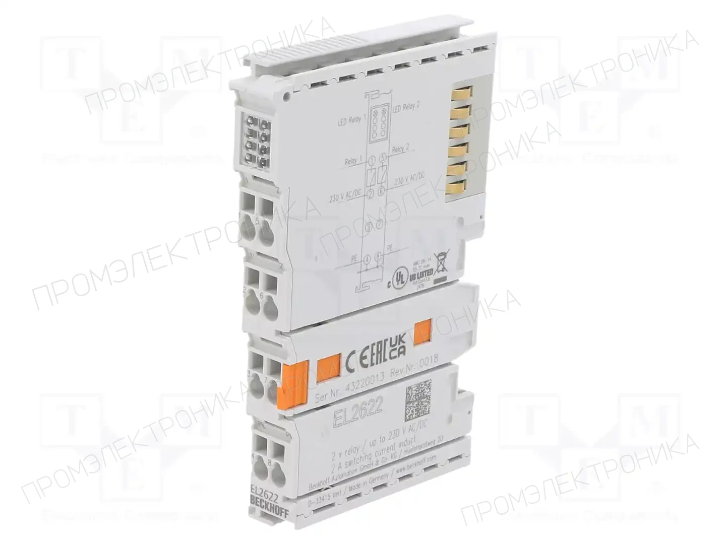 Beckhoff Automation EL2622 — Системы и модули ввода/вывода (I/O)