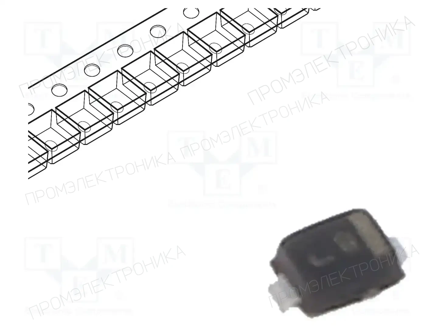 onsemi ESD9X5.0ST5G — Диоды TVS SMD однонаправленные