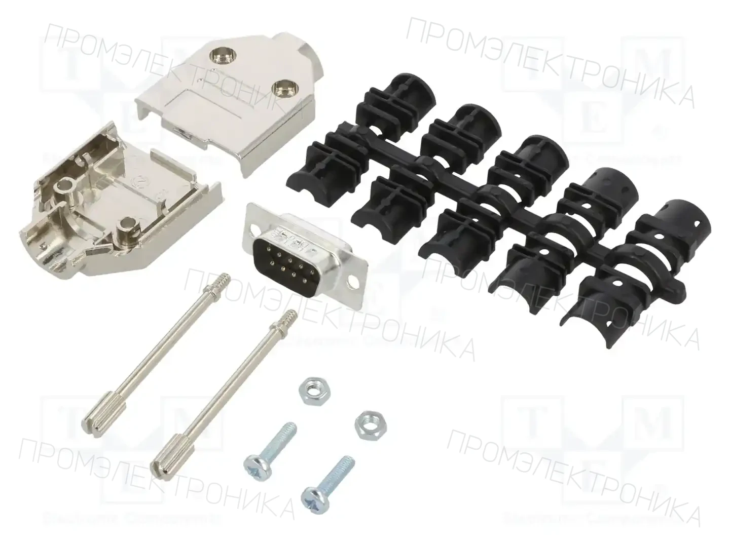 AMPHENOL COMMUNICATIONS SOLUTIONS L17DTPK-M-09+L717SDE09P — Комплектные штекеры D-Sub