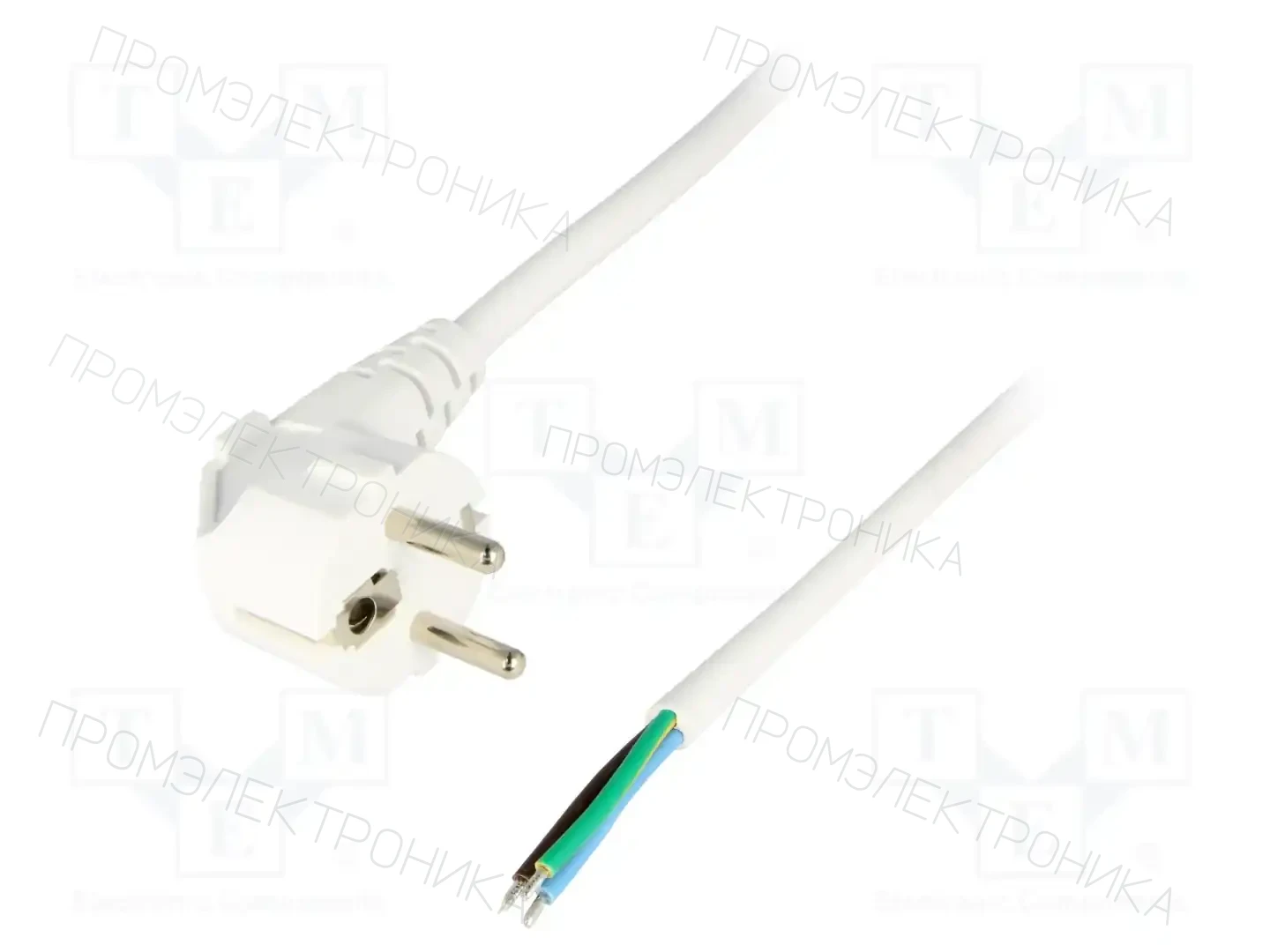 LIAN DUNG LT322 H05VV-F 3X1.0 2.5M WHT — Кабели питания компьютерные и универс