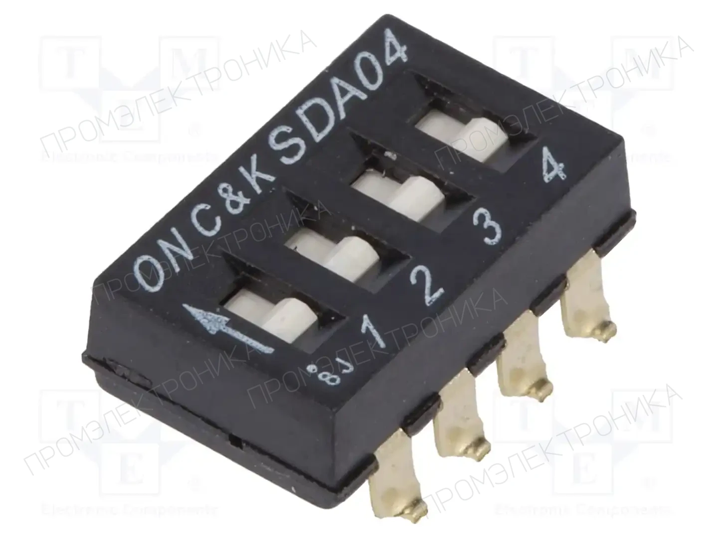 C&K SDA04H0SBD — Переключатели типа Dip-Switch