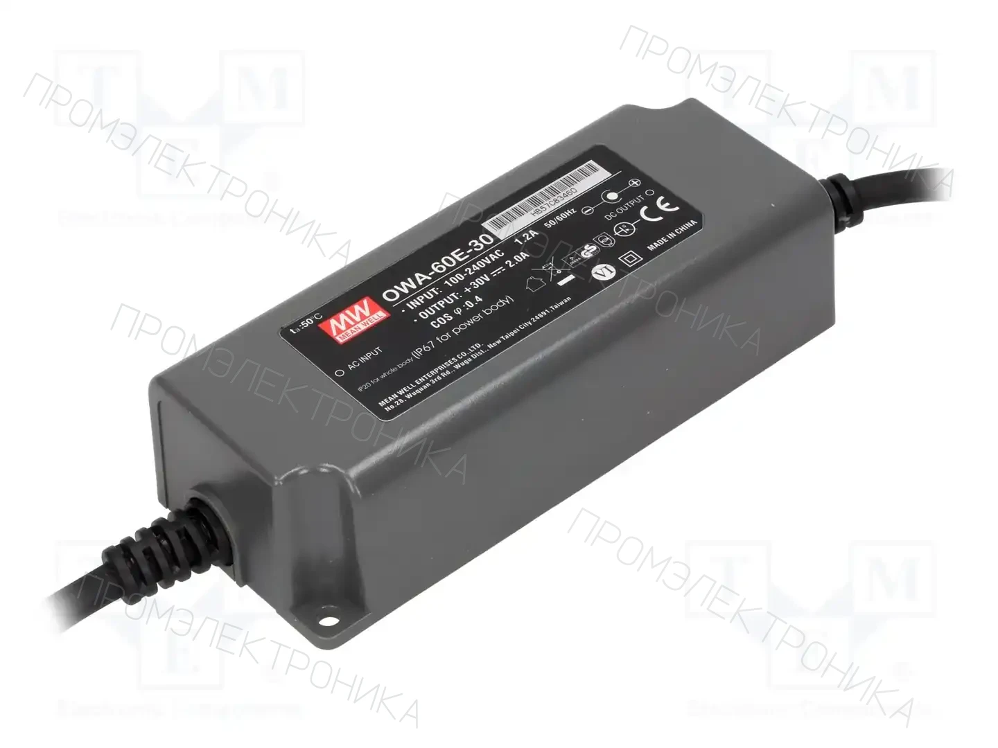 MEAN WELL OWA-60E-30 — Блоки питания для LED