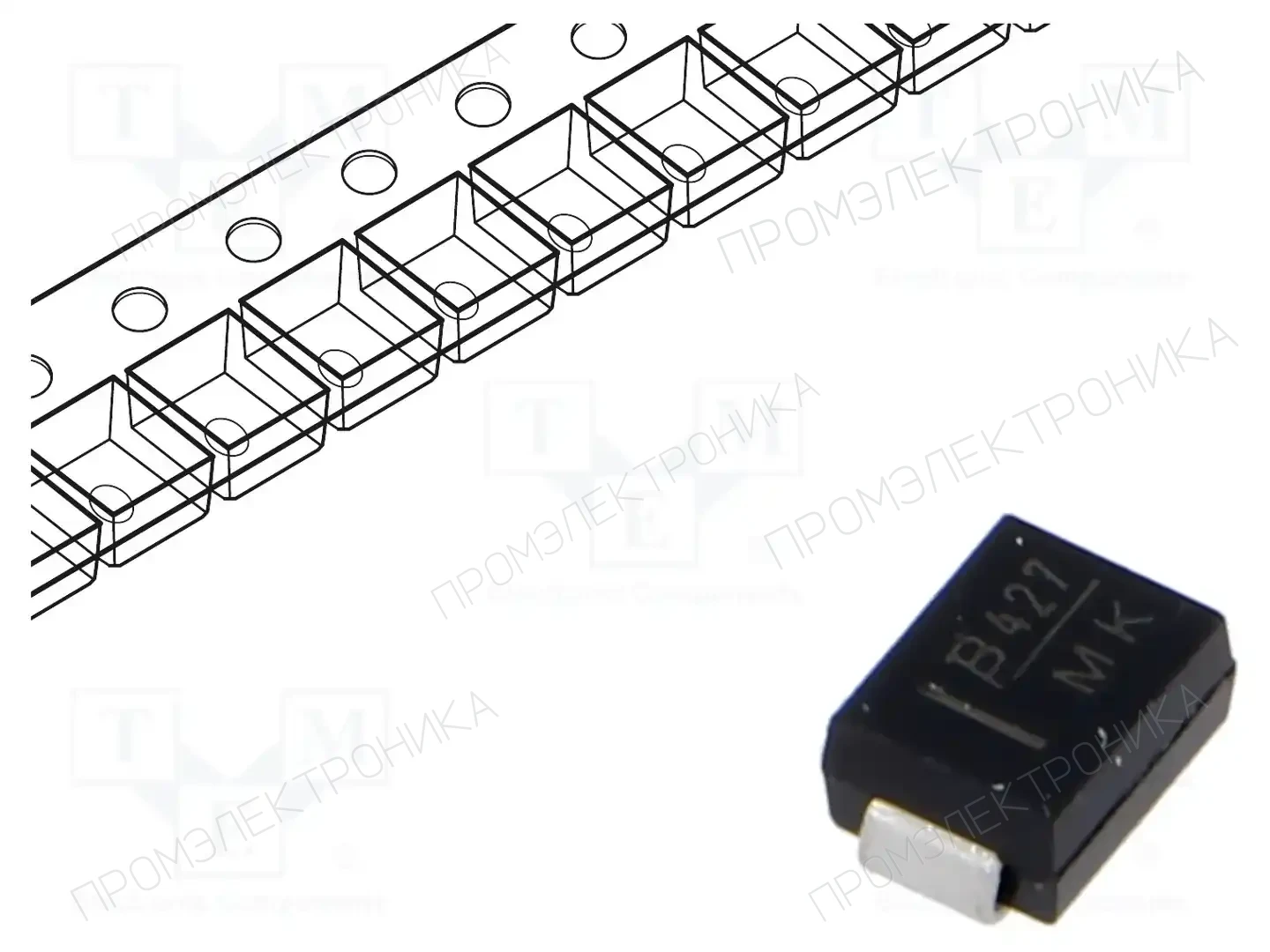 BOURNS SMBJ30A — Диоды TVS SMD однонаправленные