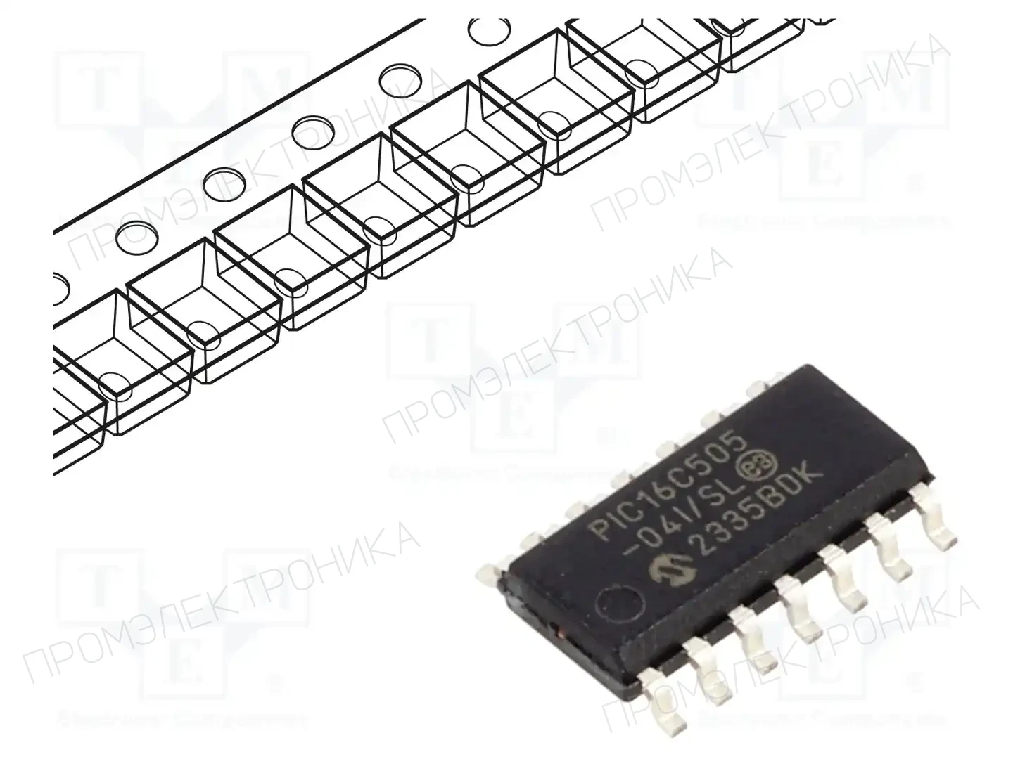 Microchip Technology PIC16C505-04/SL — Линейка PIC 8-bit