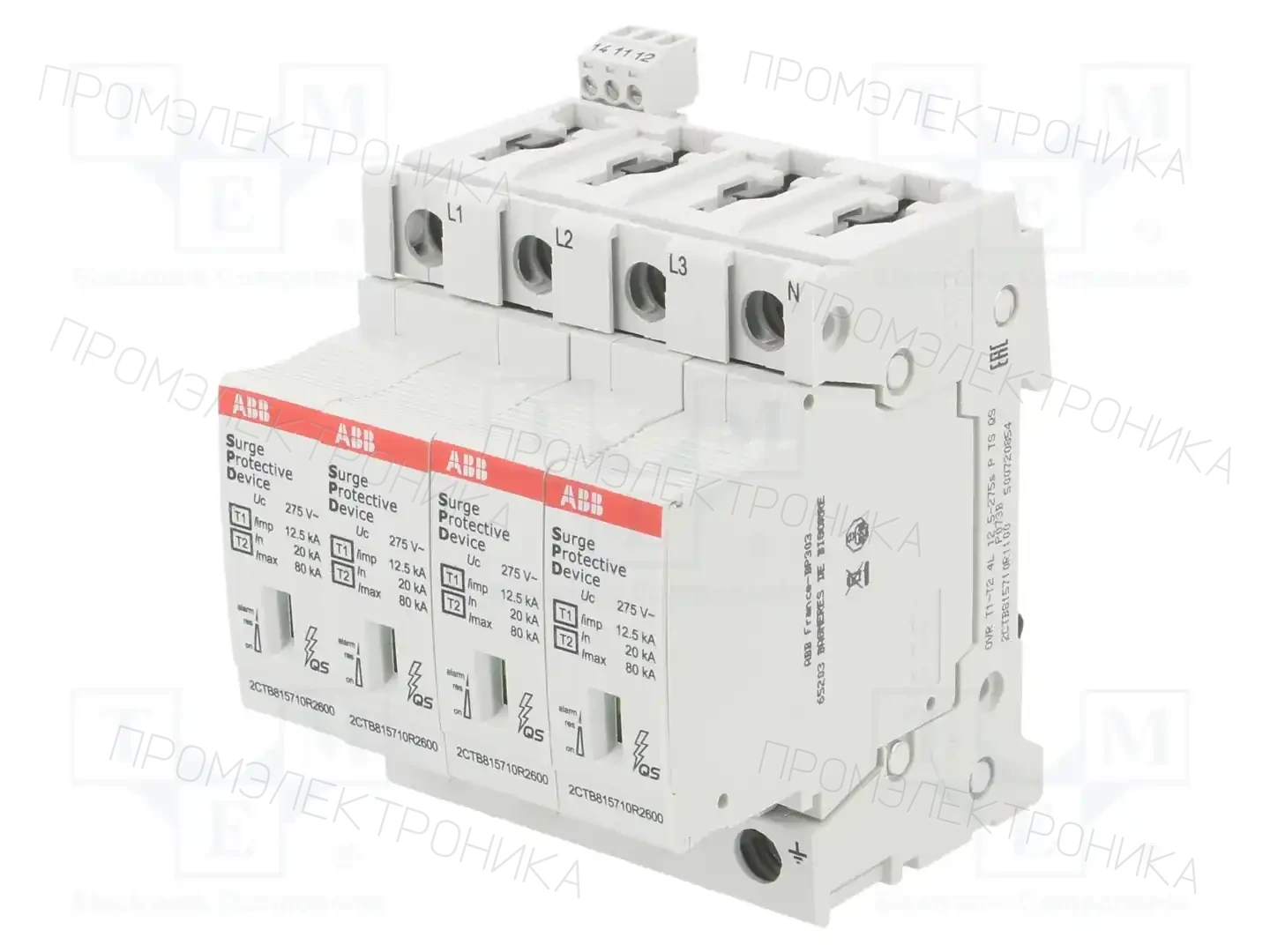 ABB OVR T1-T2 4L 12.5-275S P TS QS — Ограничители перенапряжения