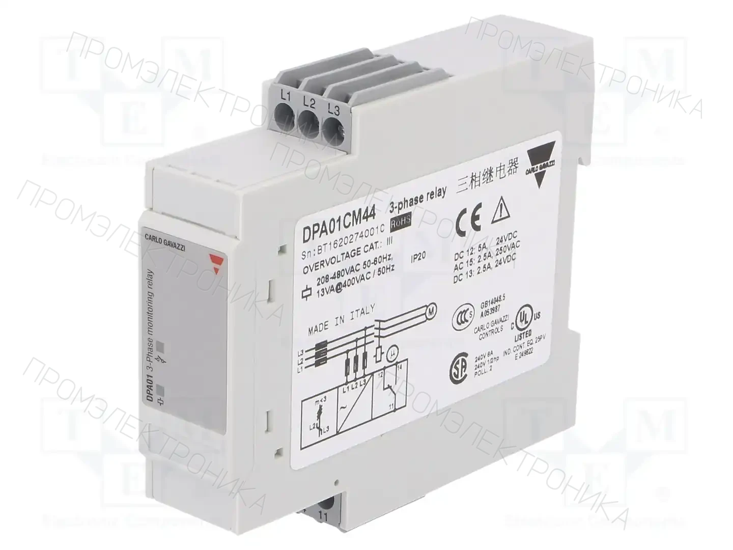CARLO GAVAZZI DPA01CM44 — Контрольные реле