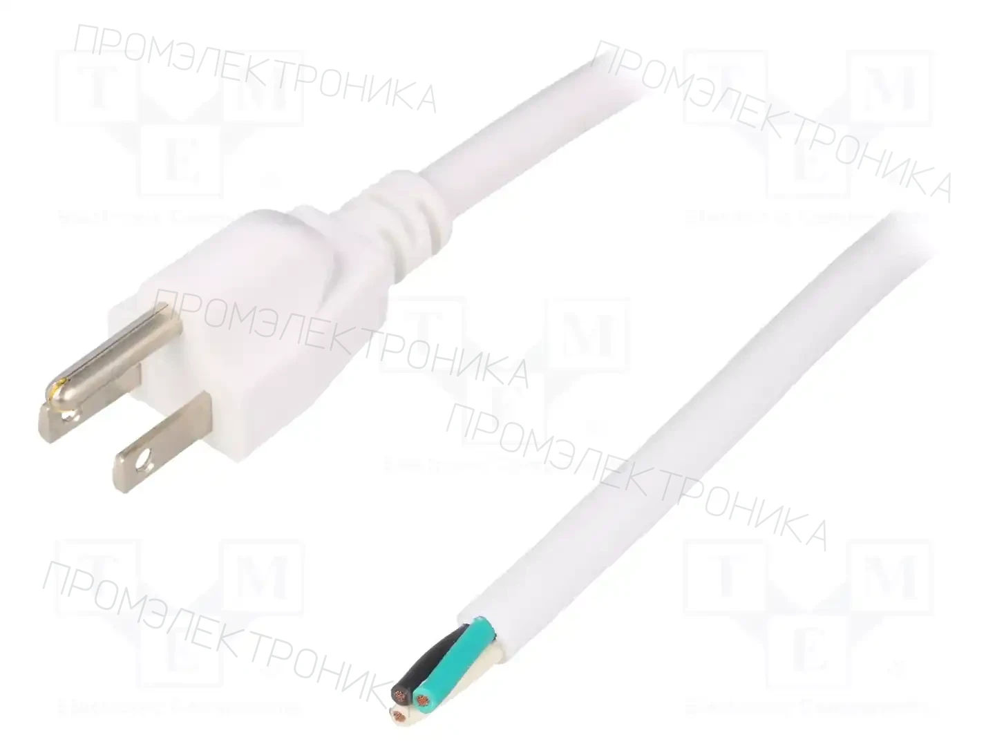 LIAN DUNG LT-202 SJT 16/3 105C WHT 3.5M — Кабели питания компьютерные и универс
