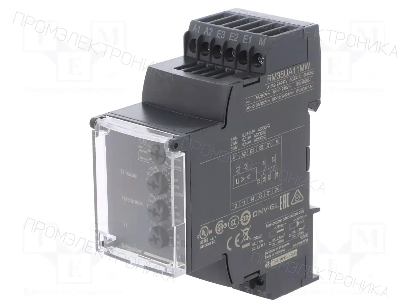 SCHNEIDER ELECTRIC RM35UA11MW — Контрольные реле