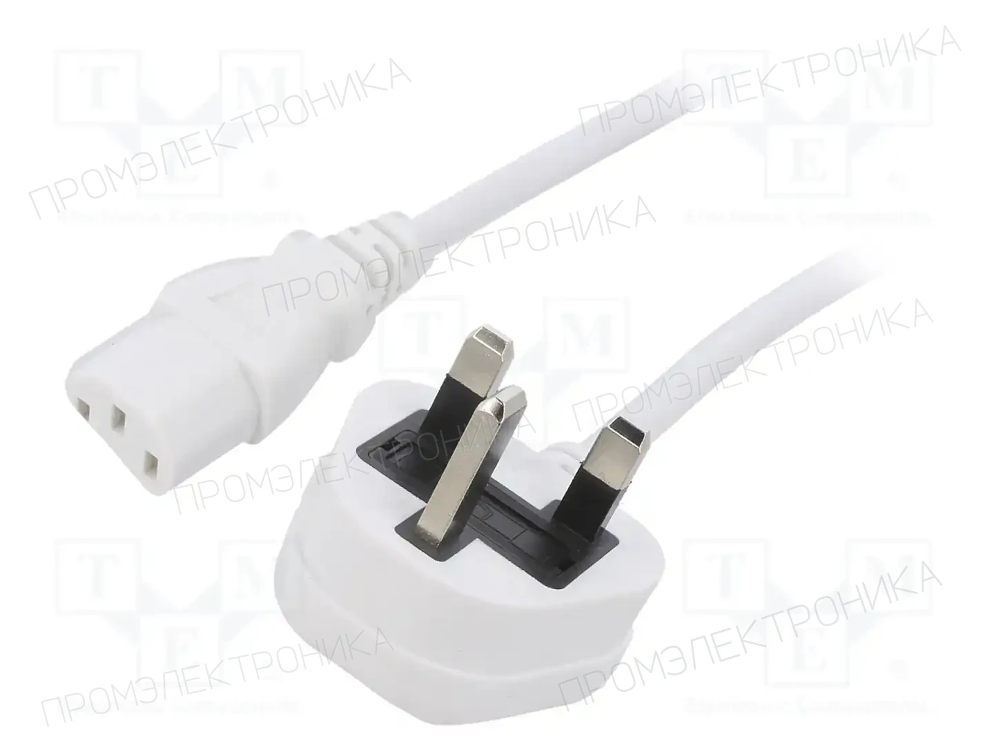 LIAN DUNG LT-318(3A)+501 3X0.75 WHT 1M — Кабели питания компьютерные и универс
