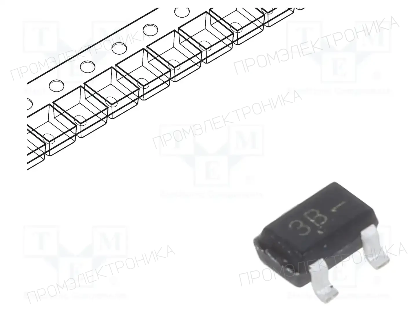 onsemi BC856BWT1G — Транзисторы PNP SMD