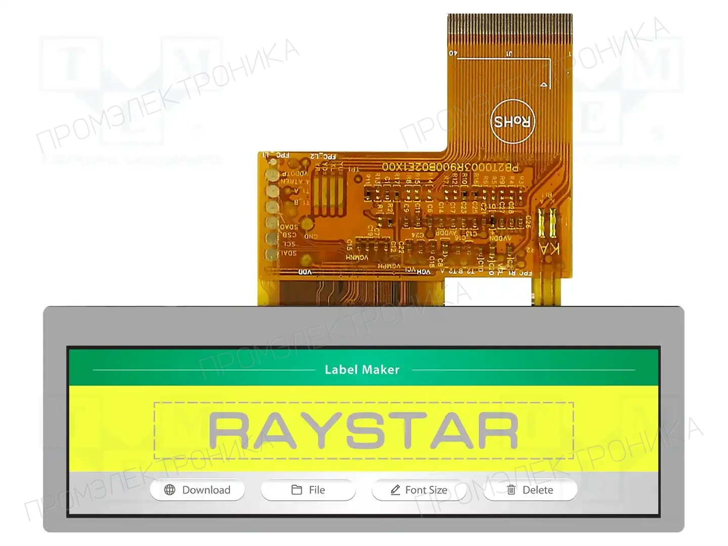 RAYSTAR OPTRONICS RFS390C-AIW-DNN — Дисплеи TFT