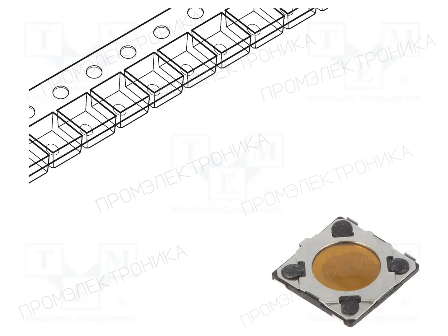 PANASONIC EVQ6P6B40 — Микропереключатели TACT