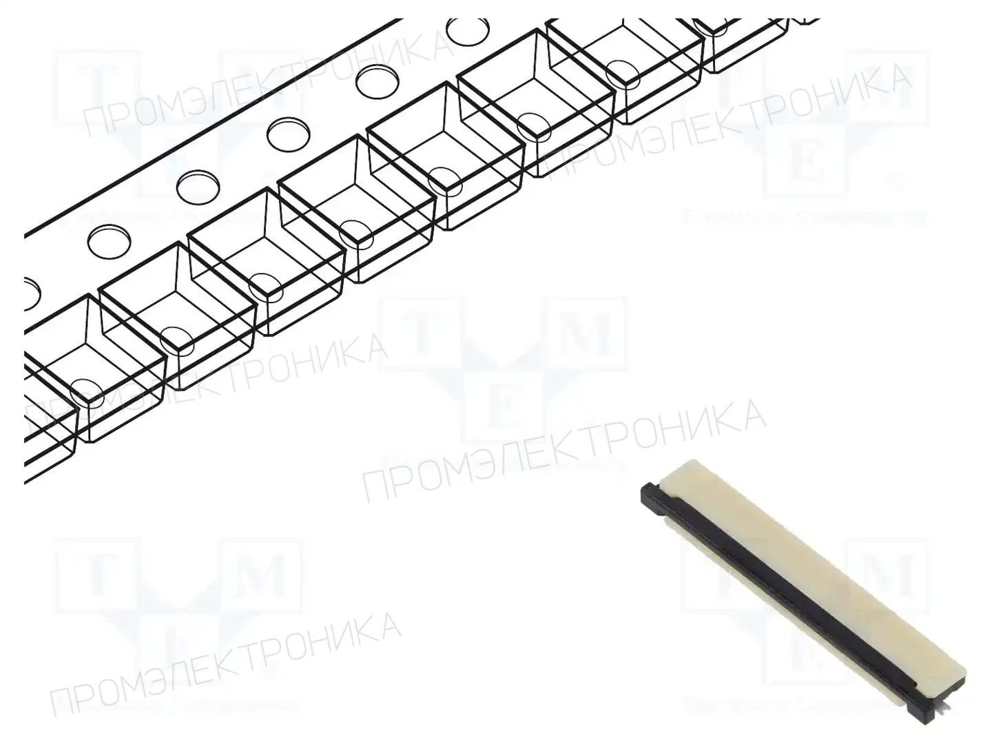 AMPHENOL COMMUNICATIONS SOLUTIONS 62684-501100ALF — Разъeмы FFC/FPC растр 0,5мм