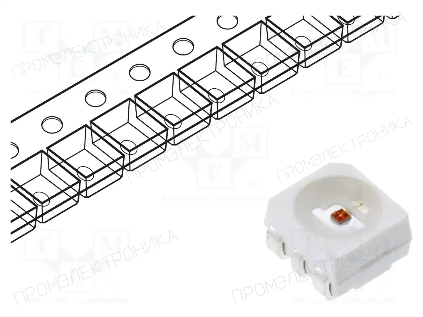 LUCKYLIGHT R3433YC-M10-C-AM — Светодиоды SMD цветные