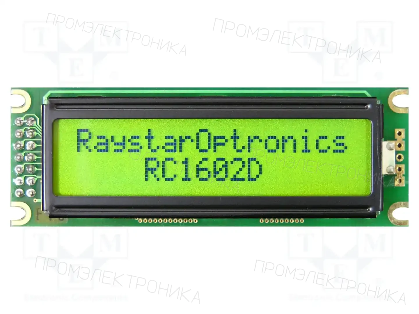 RAYSTAR OPTRONICS RC1602D-FHY-ESX — Дисплеи LCD буквенно-цифровые