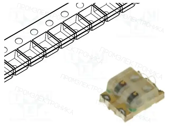 KINGBRIGHT ELECTRONIC KPTB-1612SURKCGKC — Светодиоды SMD цветные