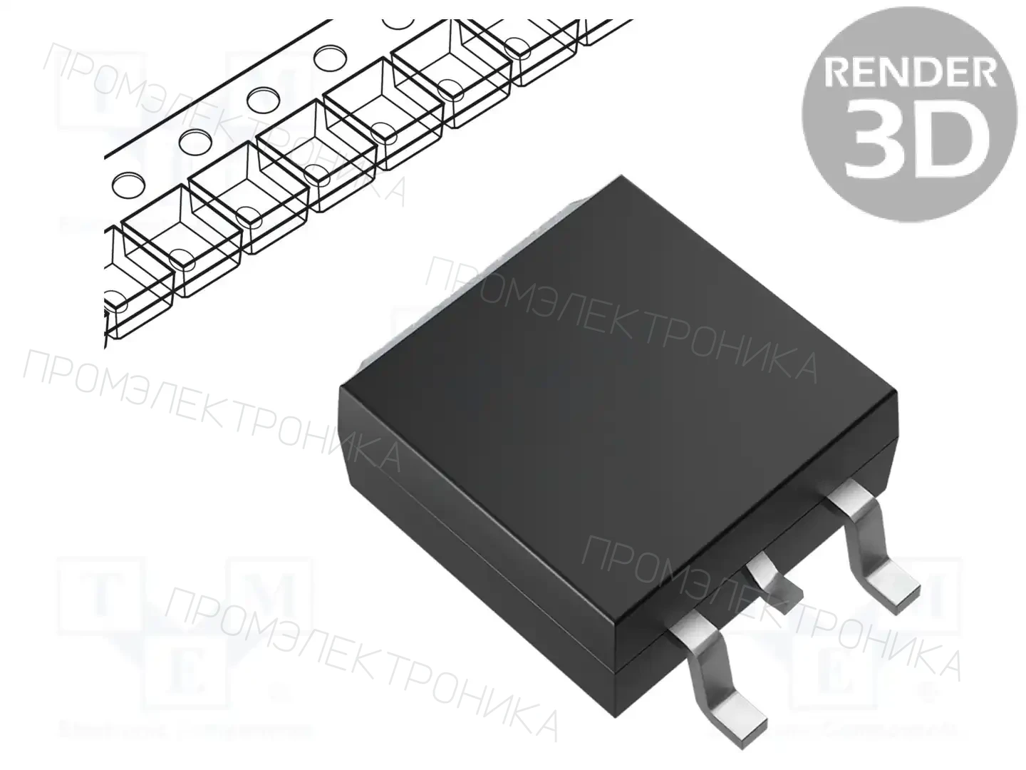 onsemi 2SA2040-TL-E — Транзисторы PNP SMD