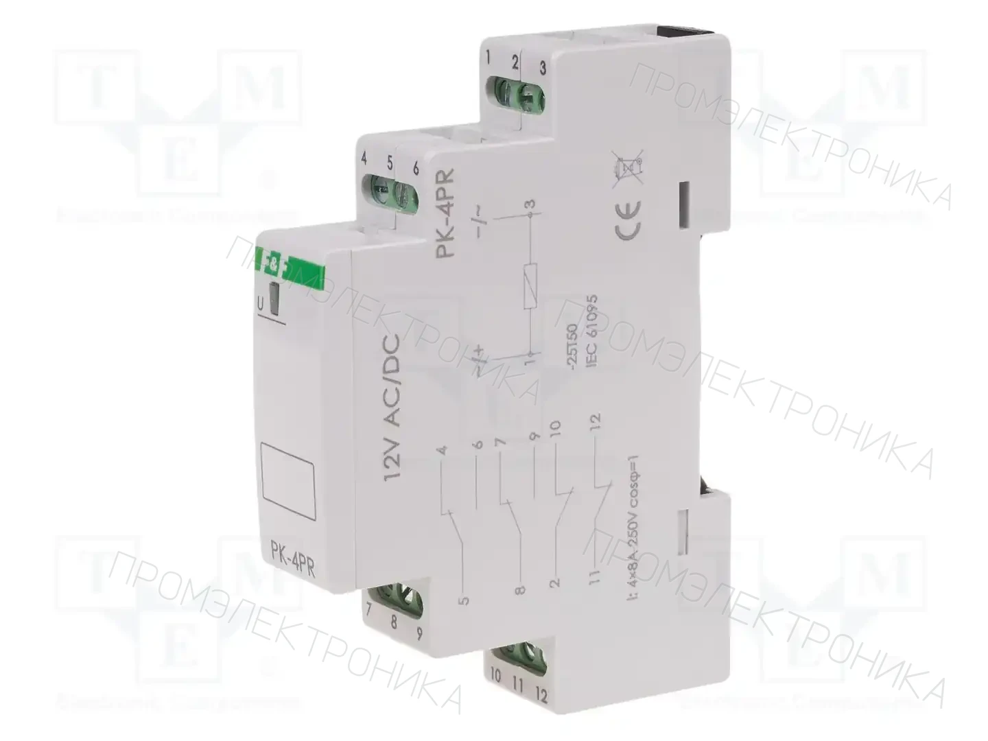 F&F PK-4PR-12V — Монтажные реле