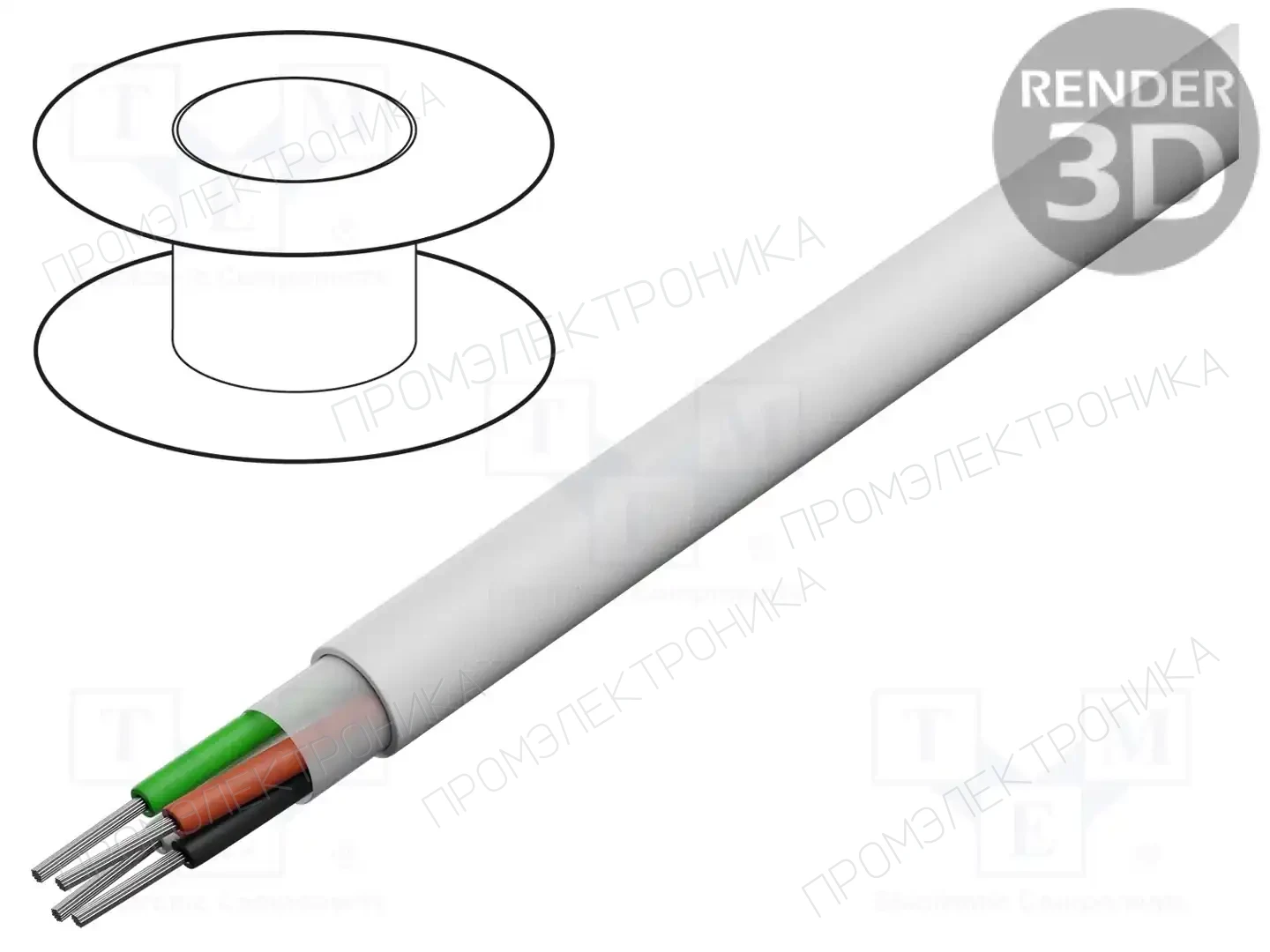 ALPHA WIRE 6633 WH005 — Провода многожильные неекранированные