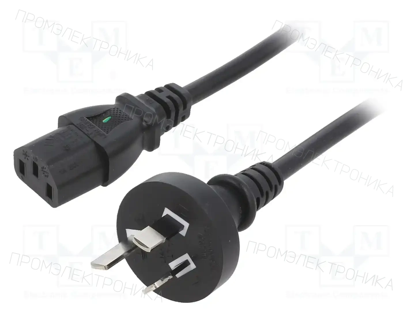 LIAN DUNG LT-423+501 H05VV-F 3X0.75 BLK 1.8M — Кабели питания компьютерные и универс
