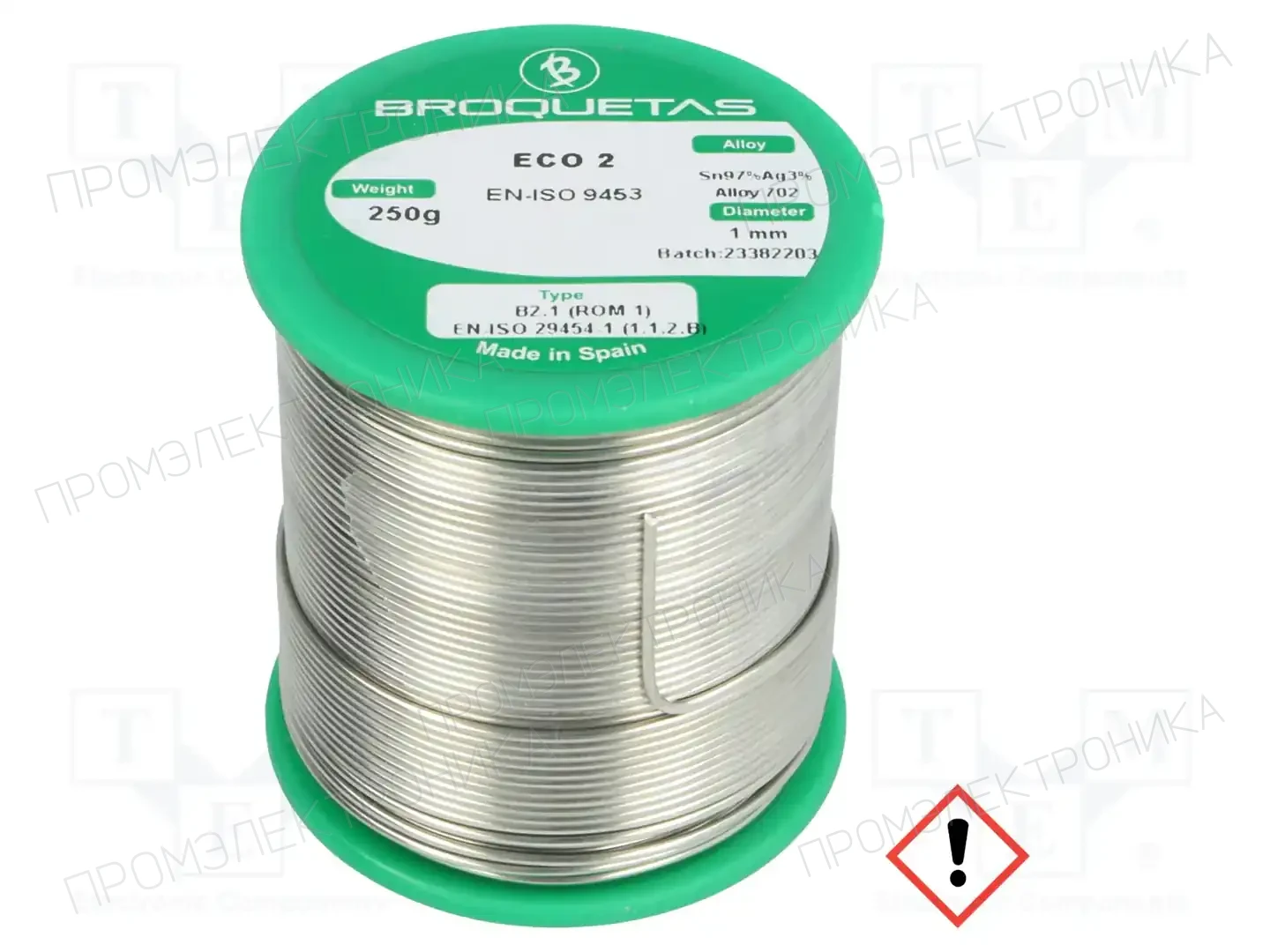 BROQUETAS ECO2 B2.1 1,0MM 250GR — Паяльные провода бессвинцовые