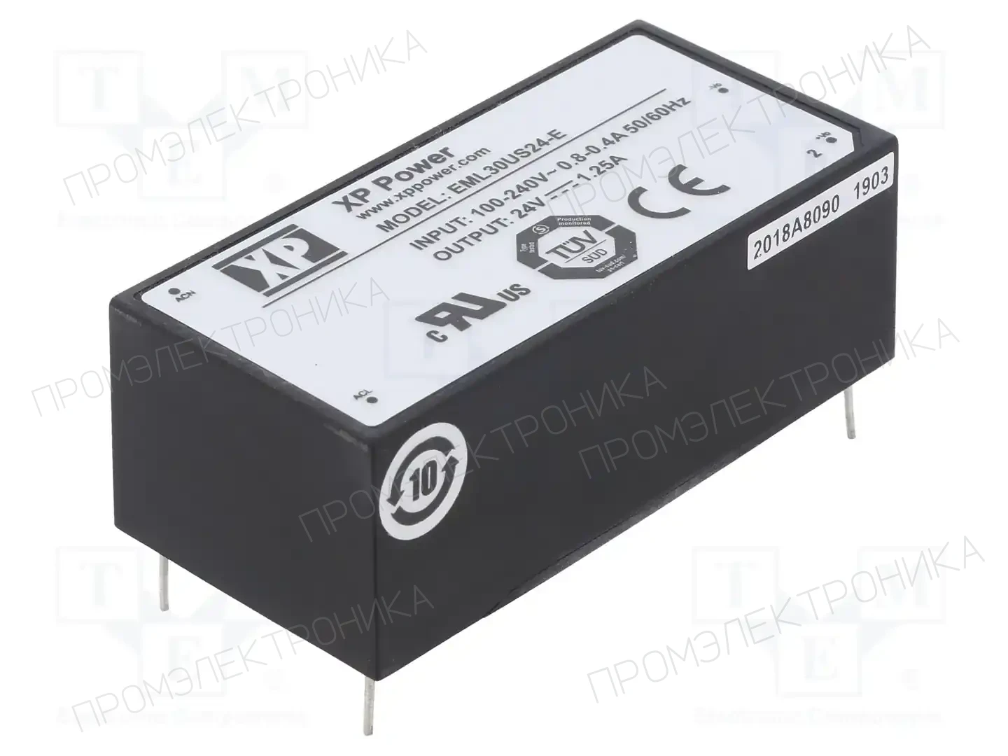XP POWER EML30US24-E — Преобразователи AC/DC для PCB