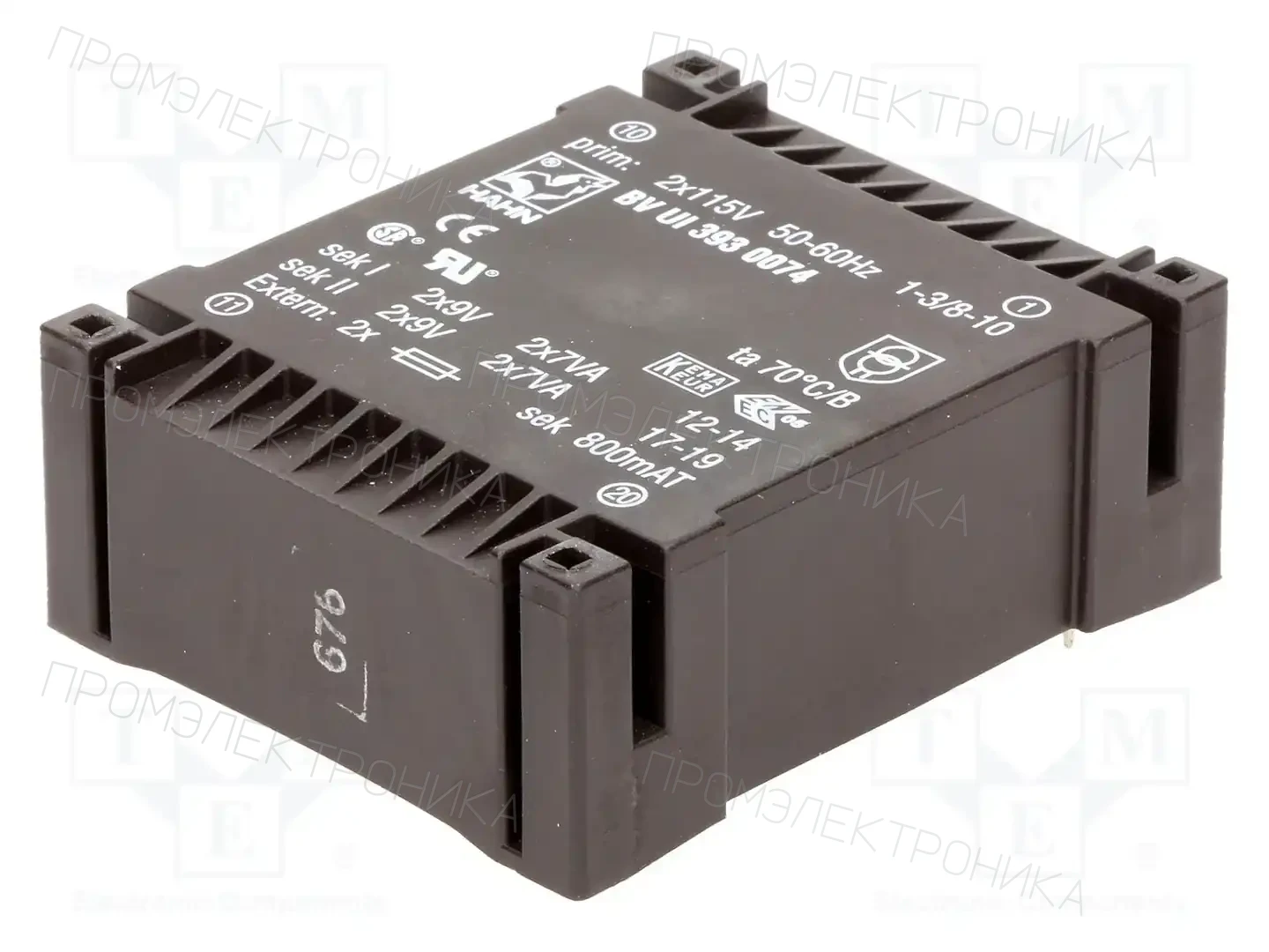 HAHN BV UI 393 0074 — Трансформаторы PCB