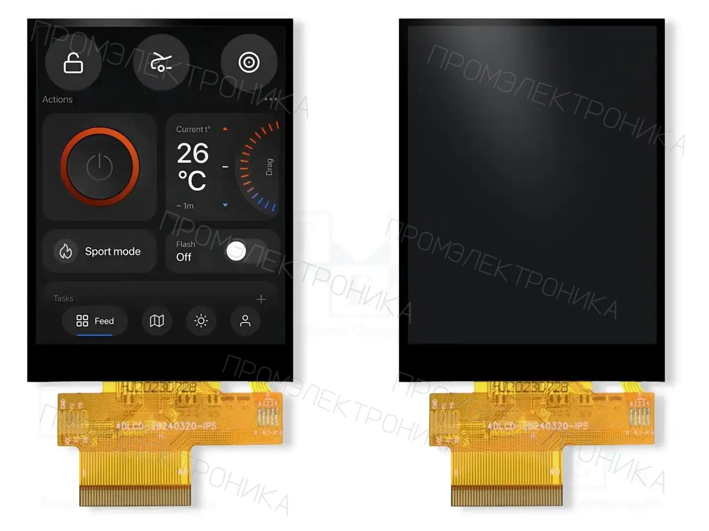 4D LCD 4DLCD-35-320-480-CT-NM-315-M16/S — Дисплеи TFT