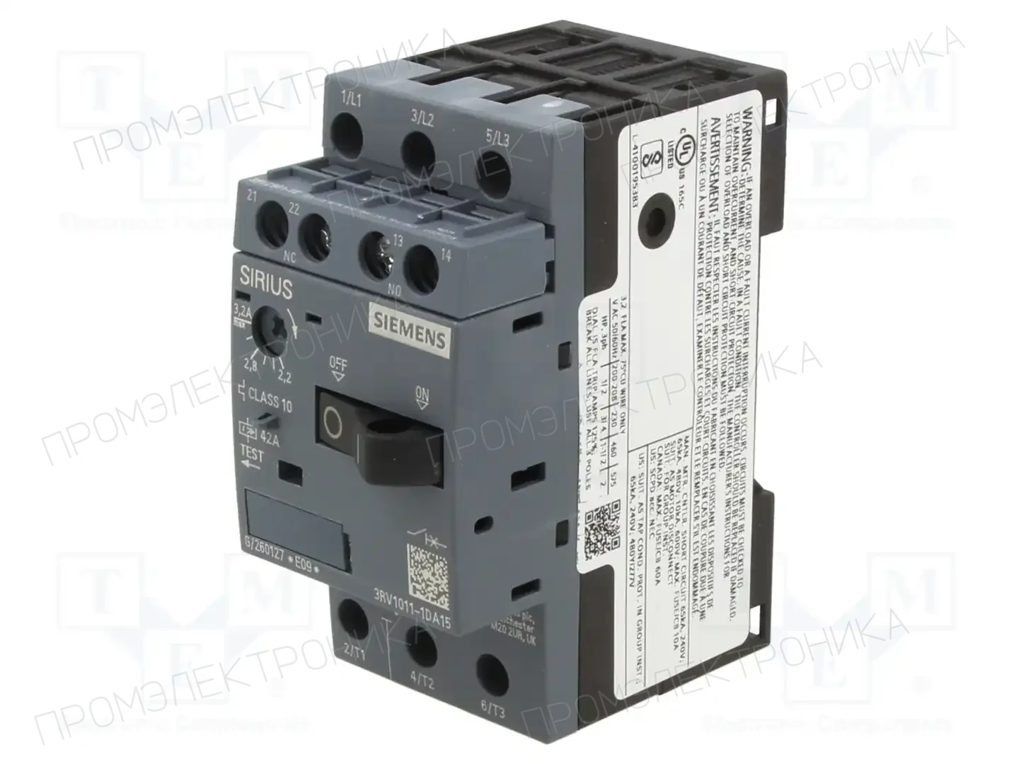 SIEMENS 3RV1011-1DA15 — Выключатели двигательные