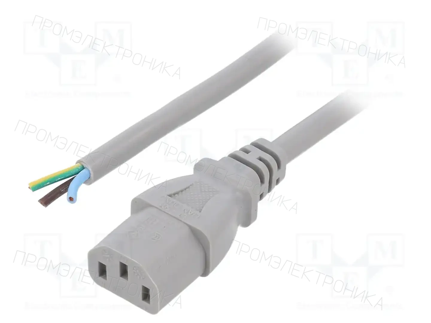 LIAN DUNG LT-501 H05VV-F 1.0/3C GRY 1M END — Кабели питания компьютерные и универс