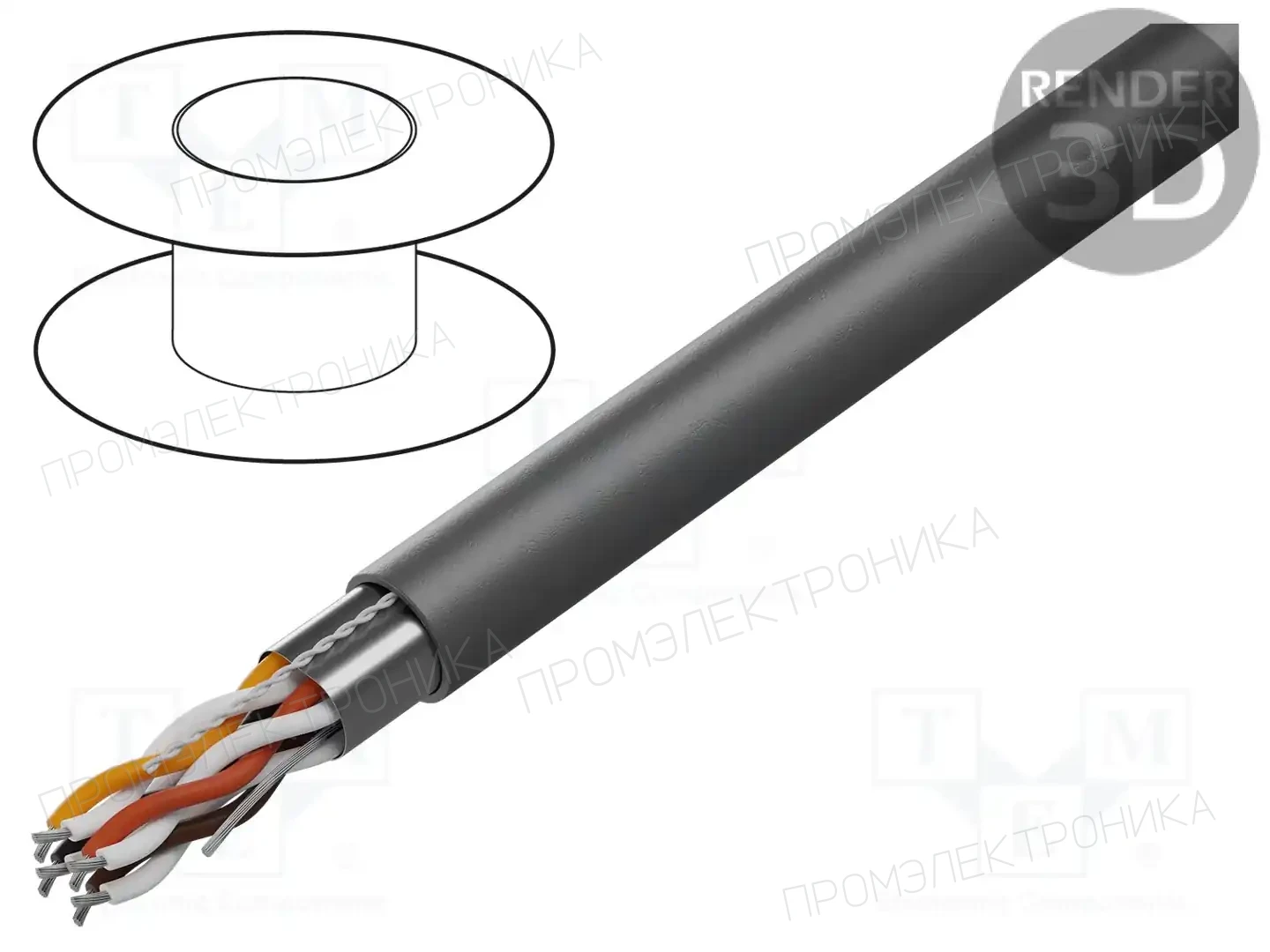 ALPHA WIRE 5489C SL001 — Провода многожильные экранированные