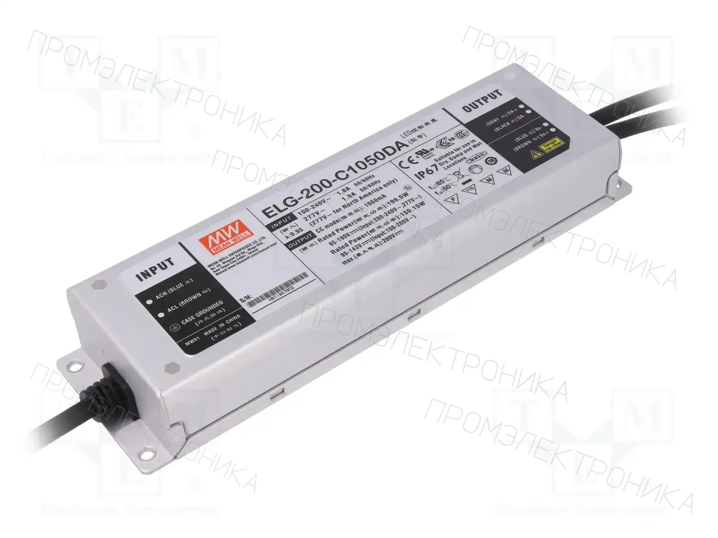 MEAN WELL ELG-200-C1050DA — Блоки питания для LED