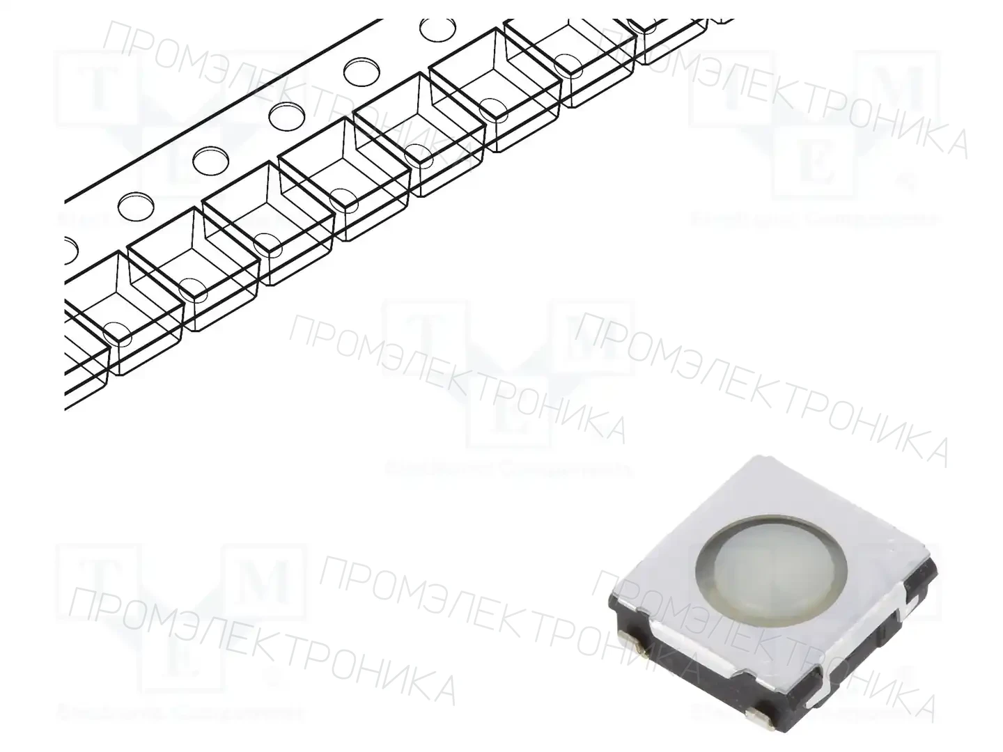 PANASONIC EVQQ2D01W — Микропереключатели TACT