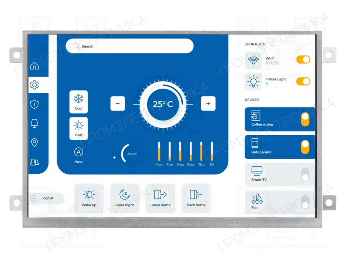 Riverdi SM-RVT50HQHFWN00 — Интеллигентные дисплеи