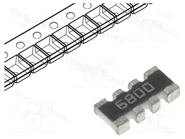 BOURNS CAY16-6800F4LF — Резисторные сборки