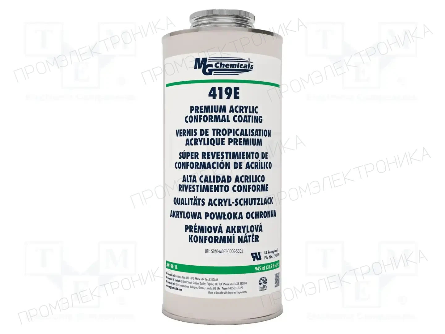 MG CHEMICALS 419E-1L — Защитные и экранирующие оболочки