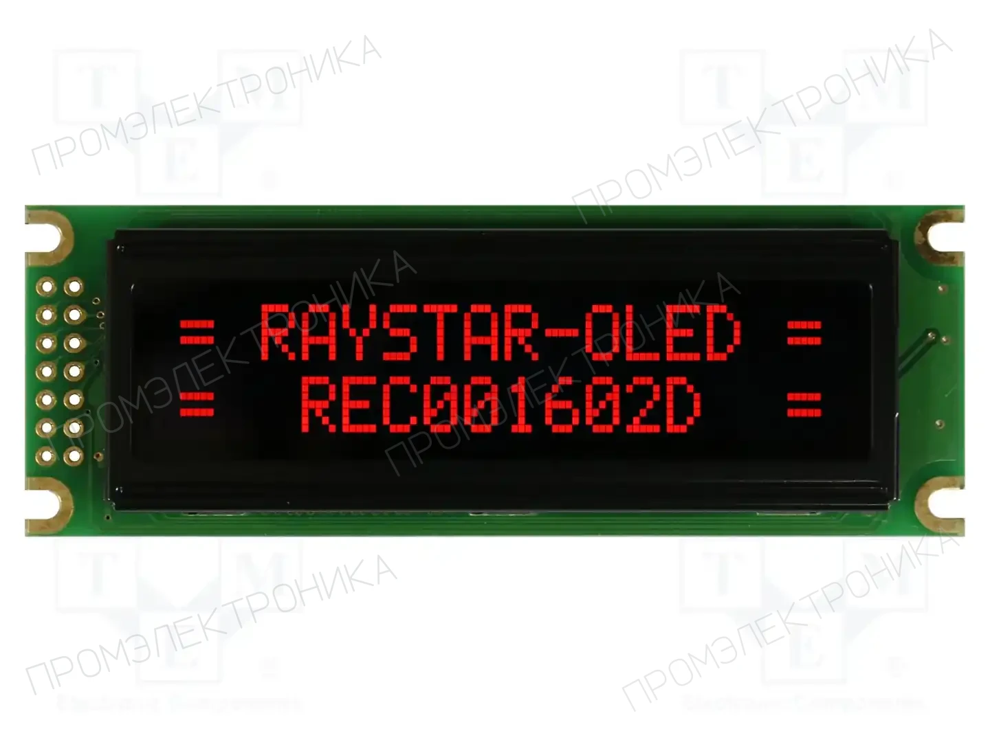 RAYSTAR OPTRONICS REC001602DRPP5N00100 — Дисплеи OLED буквенно-цифровые
