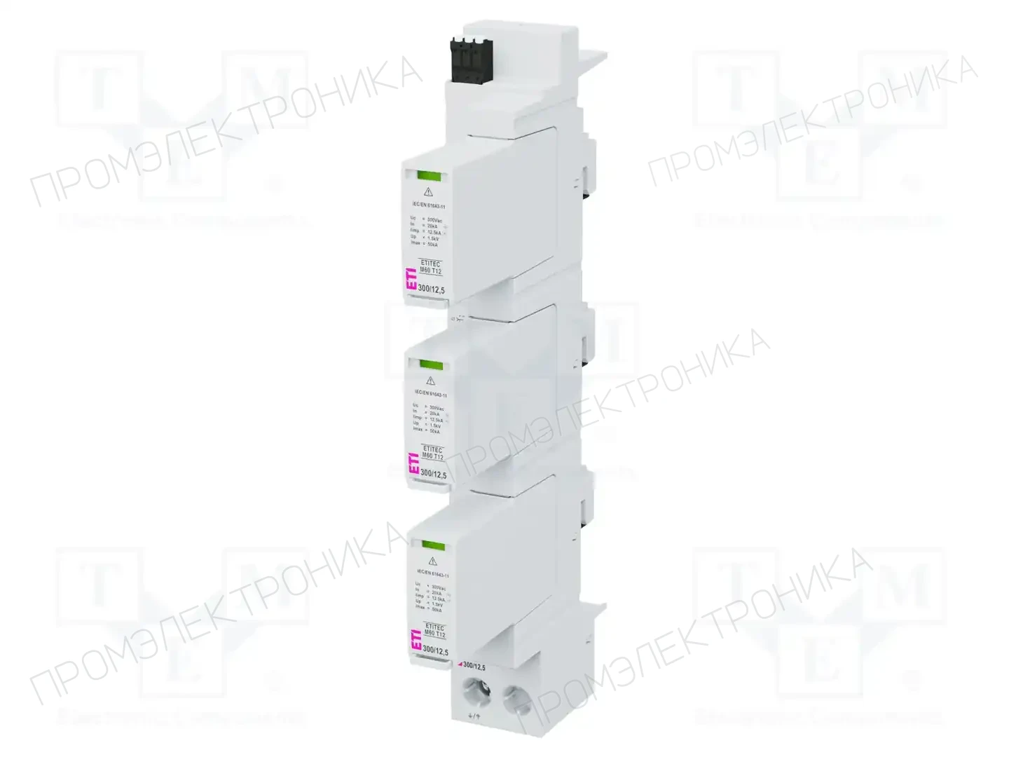 ETI POLAM ETITEC M60 T12 300/12,5 3+0 RC — Ограничители перенапряжения
