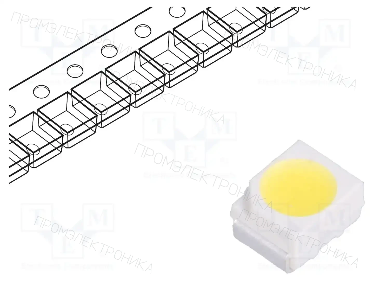 BROADCOM (AVAGO) ASMT-UWB1-NX3B2 — Светодиоды SMD белые