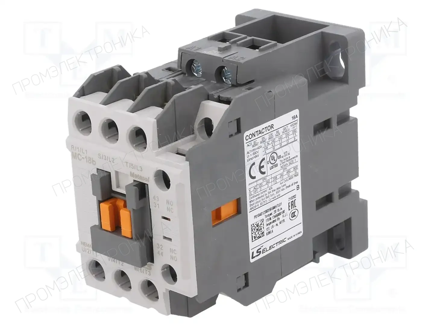 LS ELECTRIC MC-18B 24VAC 1A1B — Контакторы - главные модули