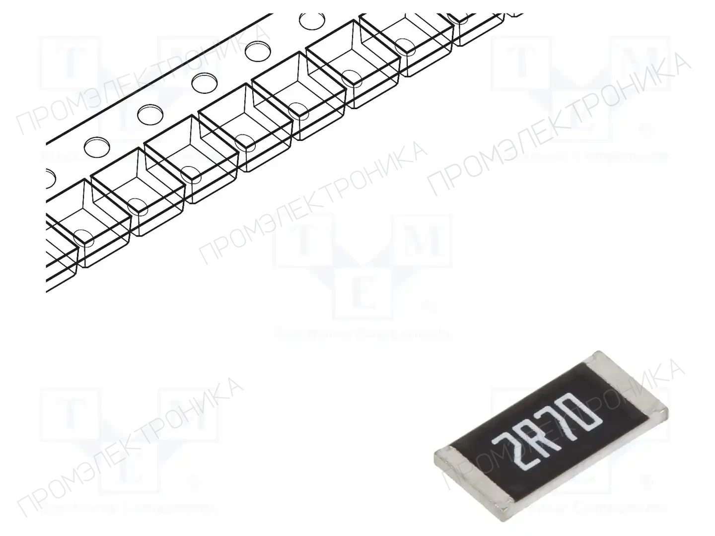 Viking PWR12FTFA2R70 — Резисторы SMD