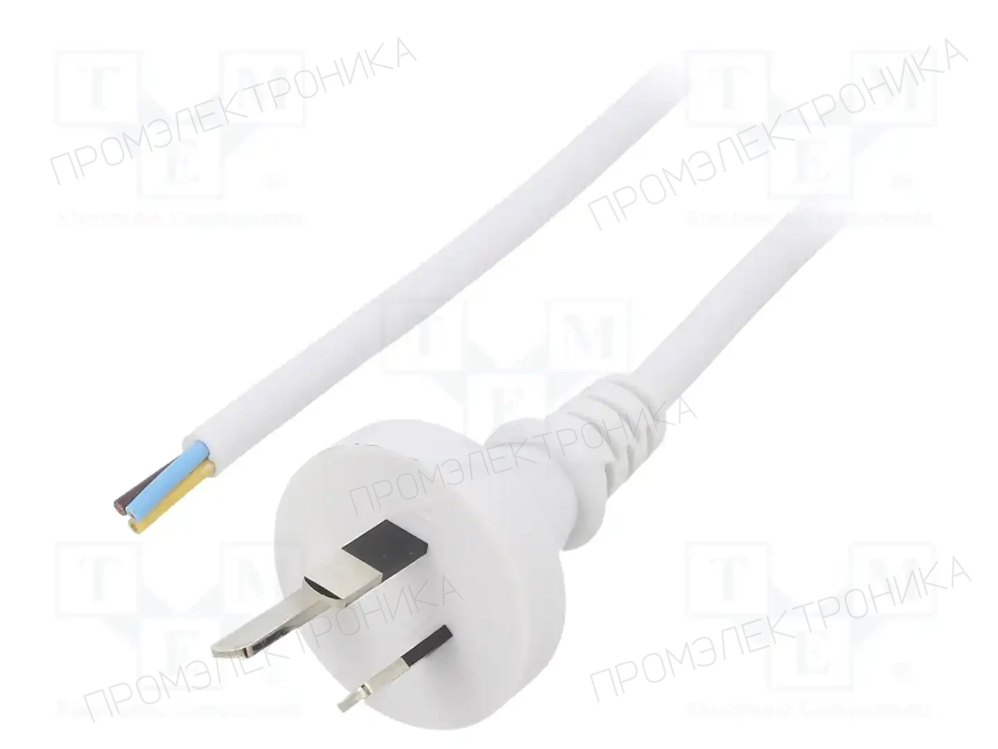 LIAN DUNG LT-423 3X1.0 WHT 5M END CUT — Кабели питания компьютерные и универс