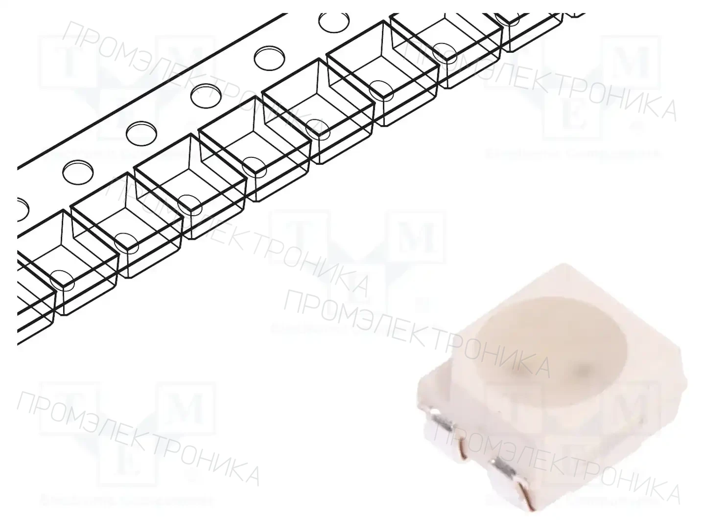 LITEON LTST-E682KRKGWT — Светодиоды SMD цветные