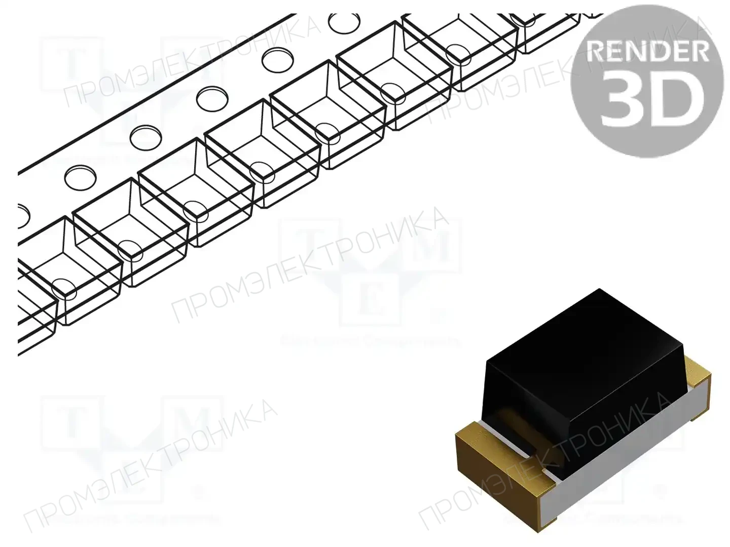 Token PT-B1-DC-0603-940 — Фототранзисторы