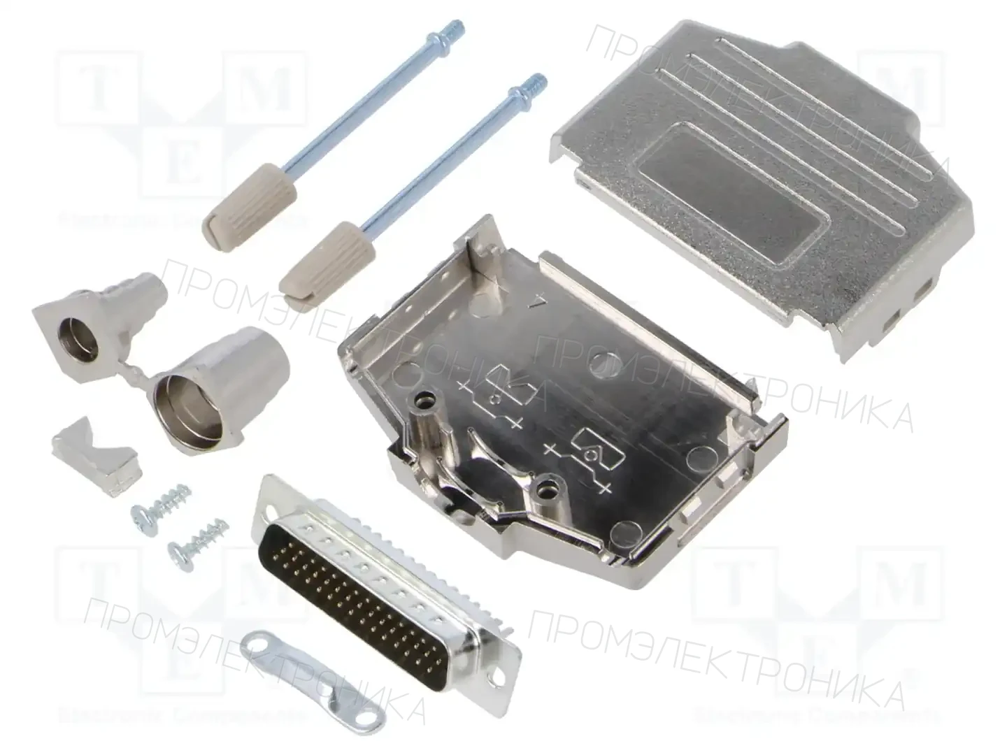 AMPHENOL COMMUNICATIONS SOLUTIONS L17DPPK25-M+L717HDB44P — Комплектные штекеры D-Sub